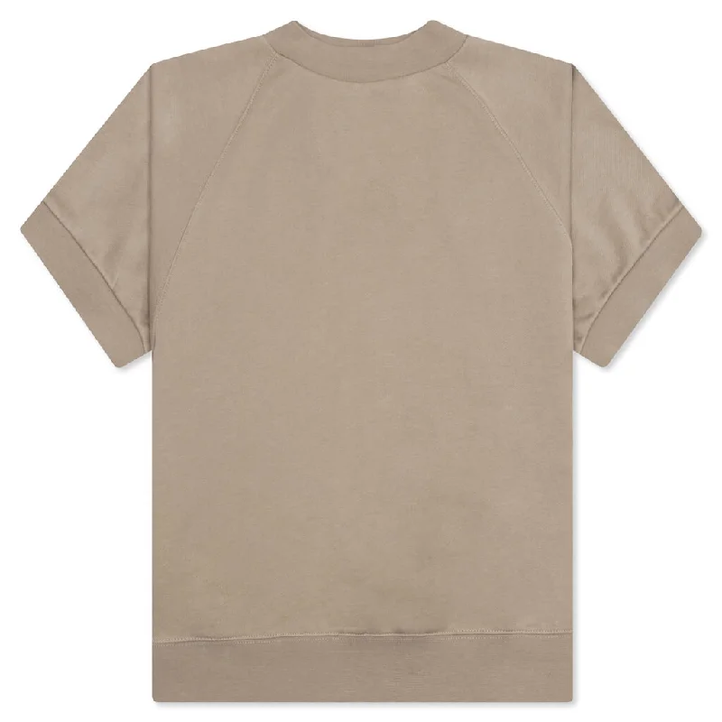 Essentials Women's S/S Sweatshirt - Oak Hoodie with Ribbed Hem Stretchable Secure