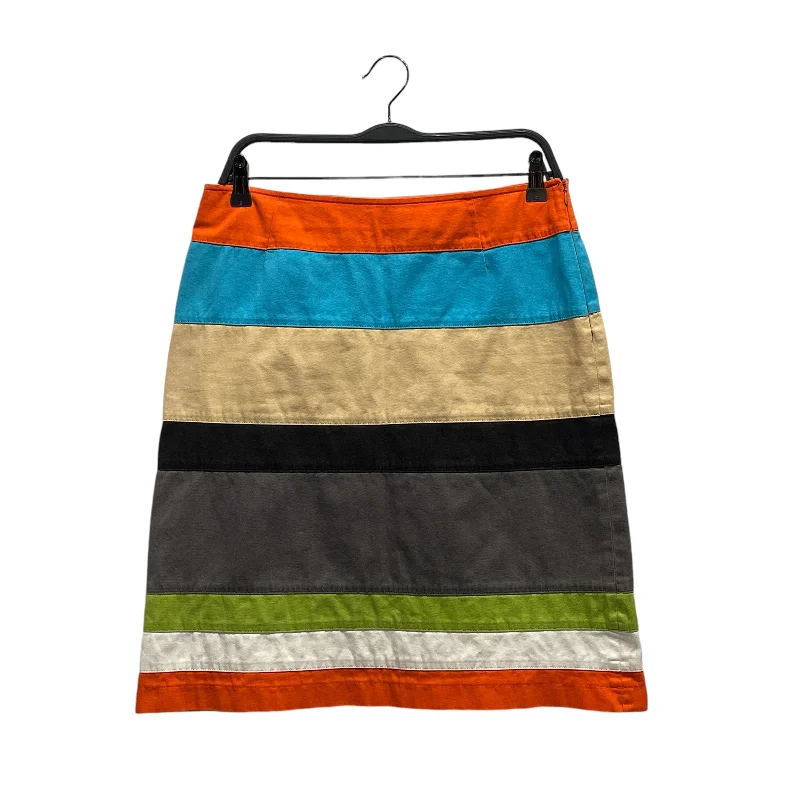 MOSCHINO JEANS/Skirt/10/Stripe/Cotton/MLT/Color Block Pencil Skirt Fashionable Straight Cut Jeans