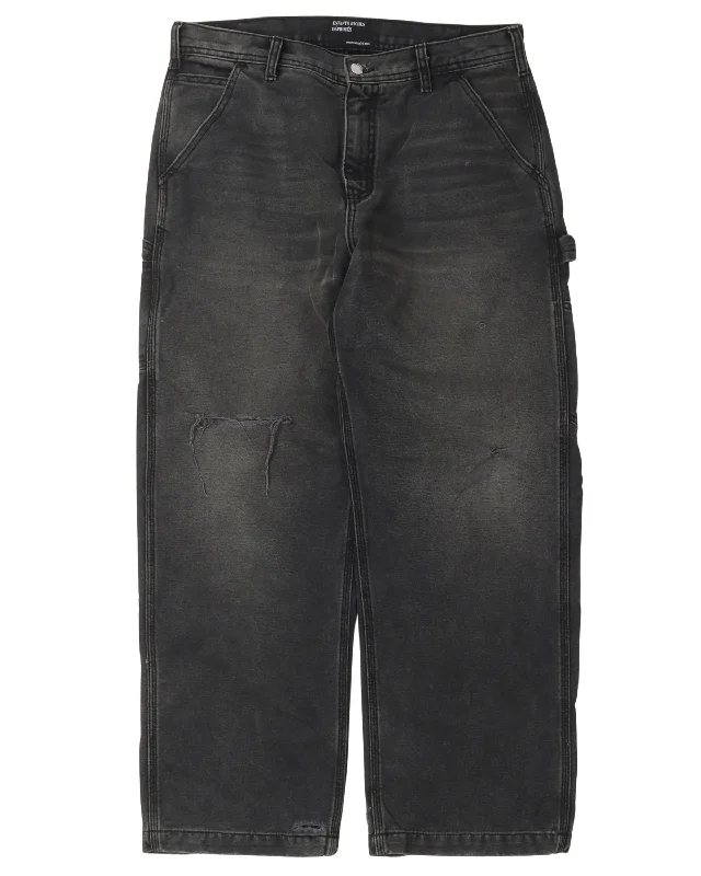 SS23 Distressed Carpenter Jeans Comfortable Ankle Jeans