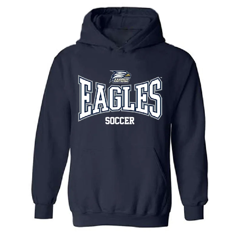 Georgia Southern - NCAA Women's Soccer : Kaitlin Cook - Classic Shersey Hooded Sweatshirt Hoodie with Slim Fit Tailored Modern
