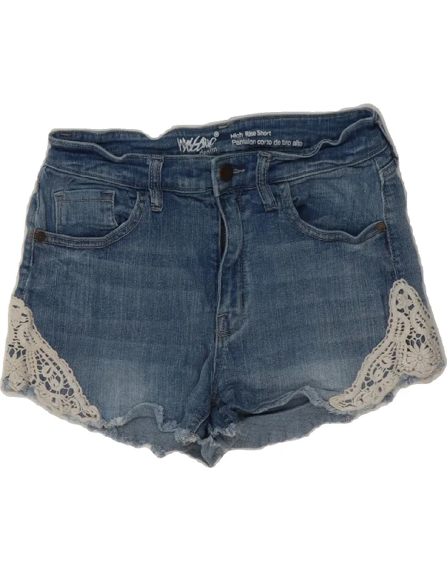 MOSSIMO Womens Denim Hot Pants US 10 Large W30  Blue Cotton Casual Lounge Pants