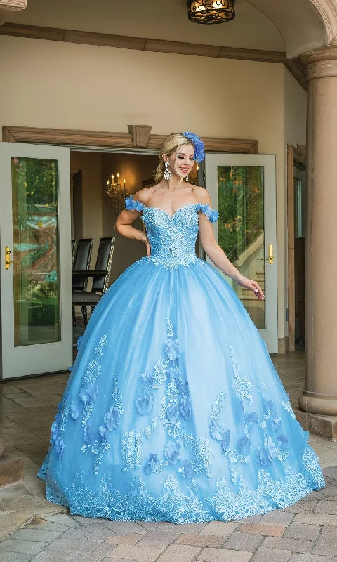 Quinceanera Dress 1582 by Dancing Queen Tunics stripes playful