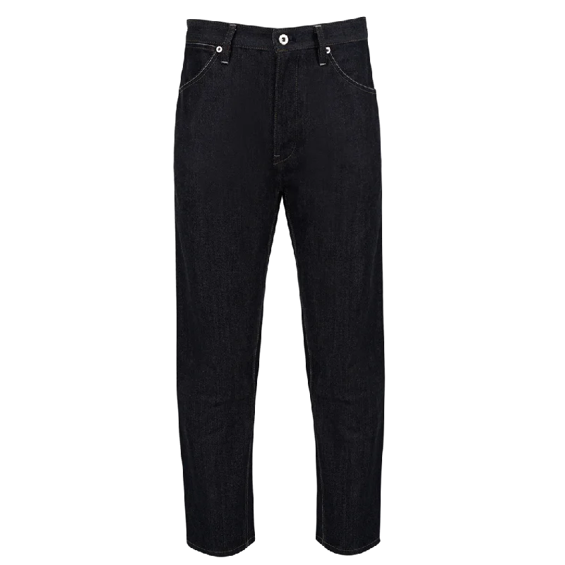 Logo-Patch Jeans Comfortable Jogger Style Jeans