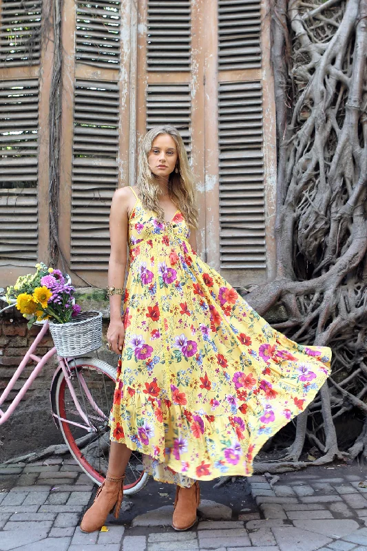 Prairie Midi Slip Dress - Dandelion Tunics Occasion special