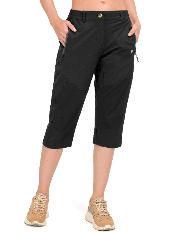 Women's Quick Dry 3/4 Capri Hiking Pants Warm Wool Trousers
