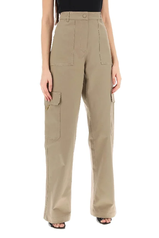 Valentino Garavani Cotton Cargo Pants For Men Casual Plaid Pants