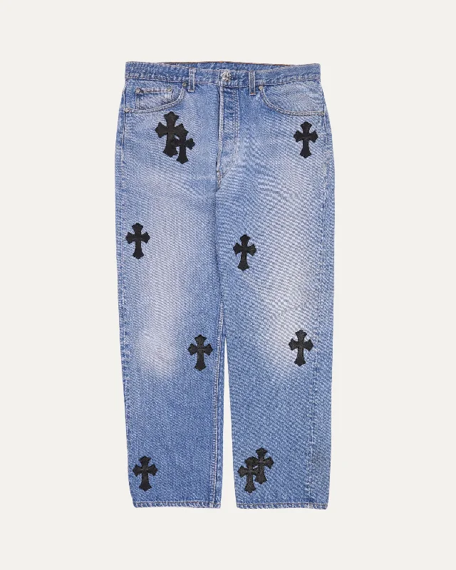Levi's Cross Patch Jeans Fashionable Bootcut Jeans