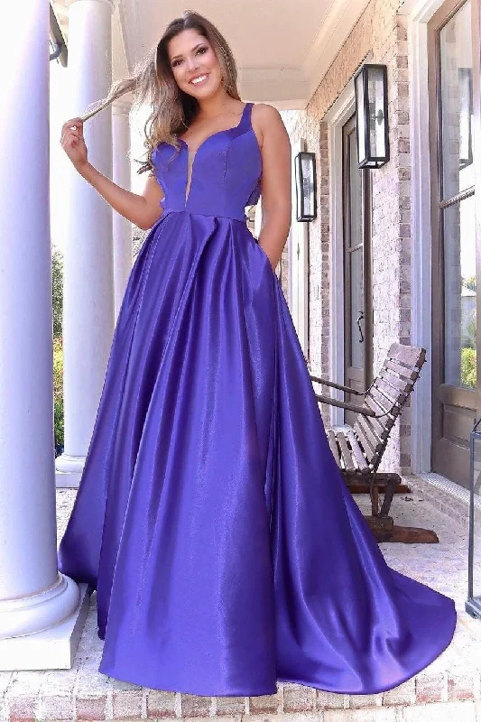 Chic A-line Straps Sleeveless Back Bow Long Prom Dresses Turtleneck Warm Winter