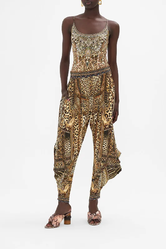 JERSEY DRAPE PANT WITH POCKET STANDING OVATION Fashionable Track Pants