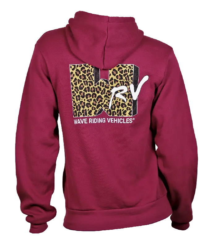 WRV MTV Ladies P/O Hooded Sweatshirt Hoodie with Color Block Contrast Stylish