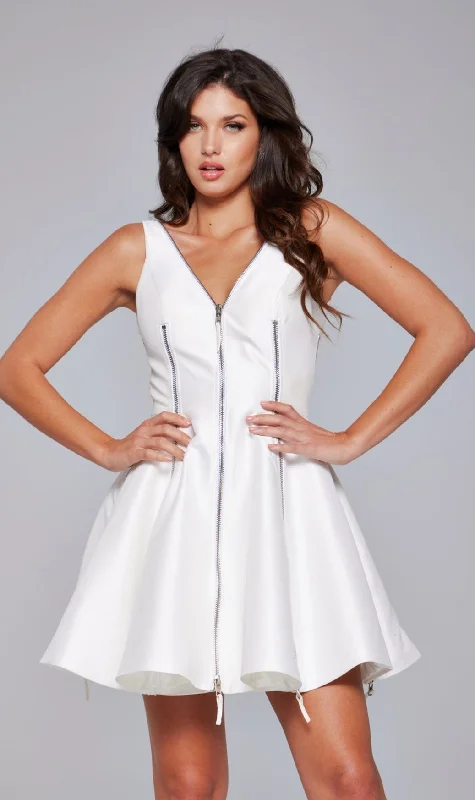 Short A-Line Zipper Hoco Dress: Jovani 39821 Tunics Brand named