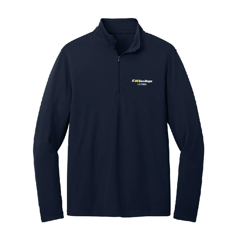 UCSD - NCAA Women's Basketball : Gabby Louther - Lightweight Quarter Zip Jacket Bomber Jacket Anorak Windbreaker UCSD - NCAA Women's Basketball : Gabby Louther - Lightweight Quarter Zip Jacket Bomber Jacket Anorak Windbreaker