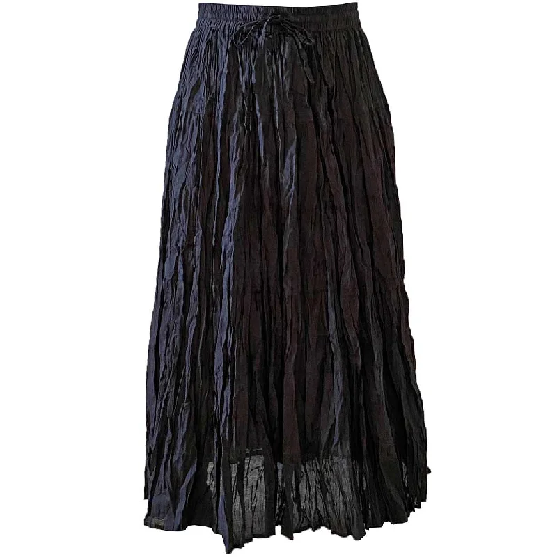 Wondrous Art Wear Women's Solid Tiered Skirt high slit skirt