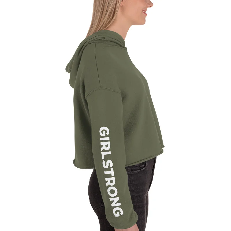 EVERYDAY FLEECE CROPPED HOODIE MILITARY GREEN